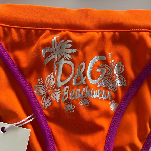 D&G• Y2K Vintage Halter Top Tie String Bikini Bottom Set - Picture 3 of 16